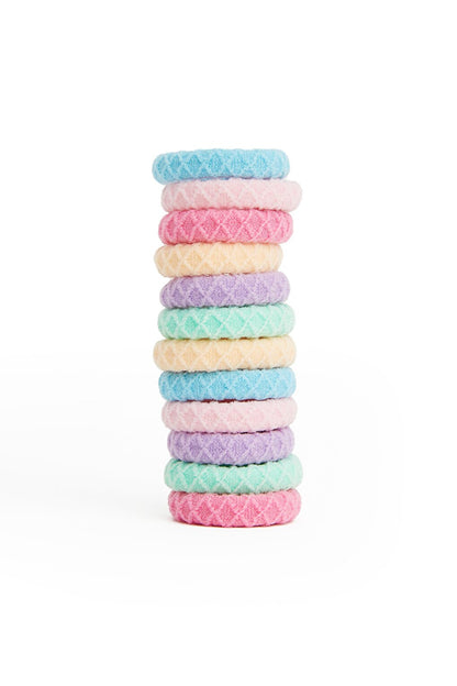 Jar Mini Rubber Buckle 50 Pieces Colorful