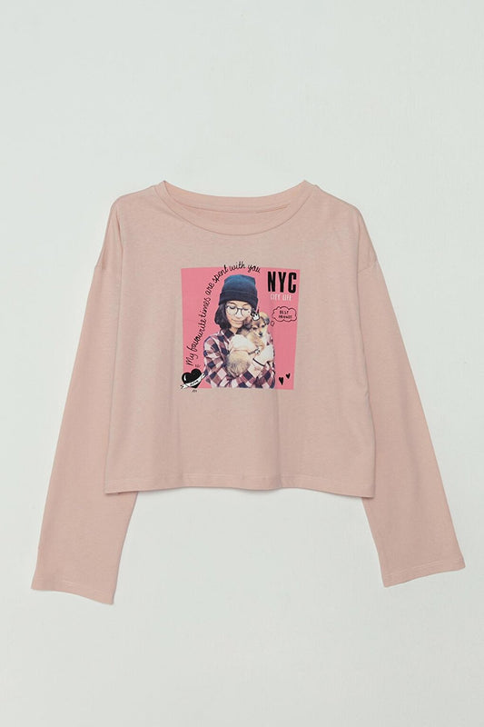 Girls Picture Printed Girls Sweatshirt