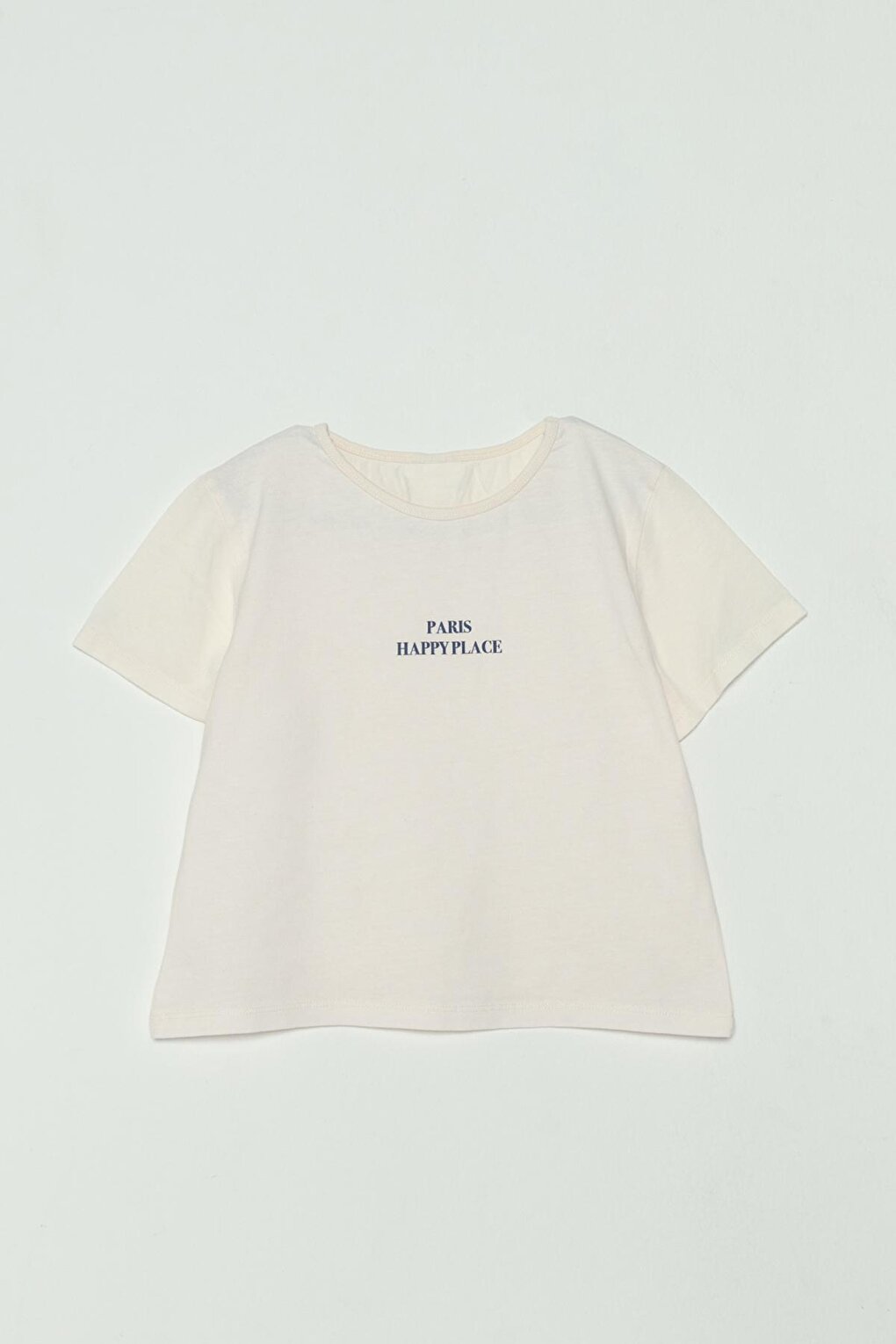 Text Printed Girl's T-Shirt