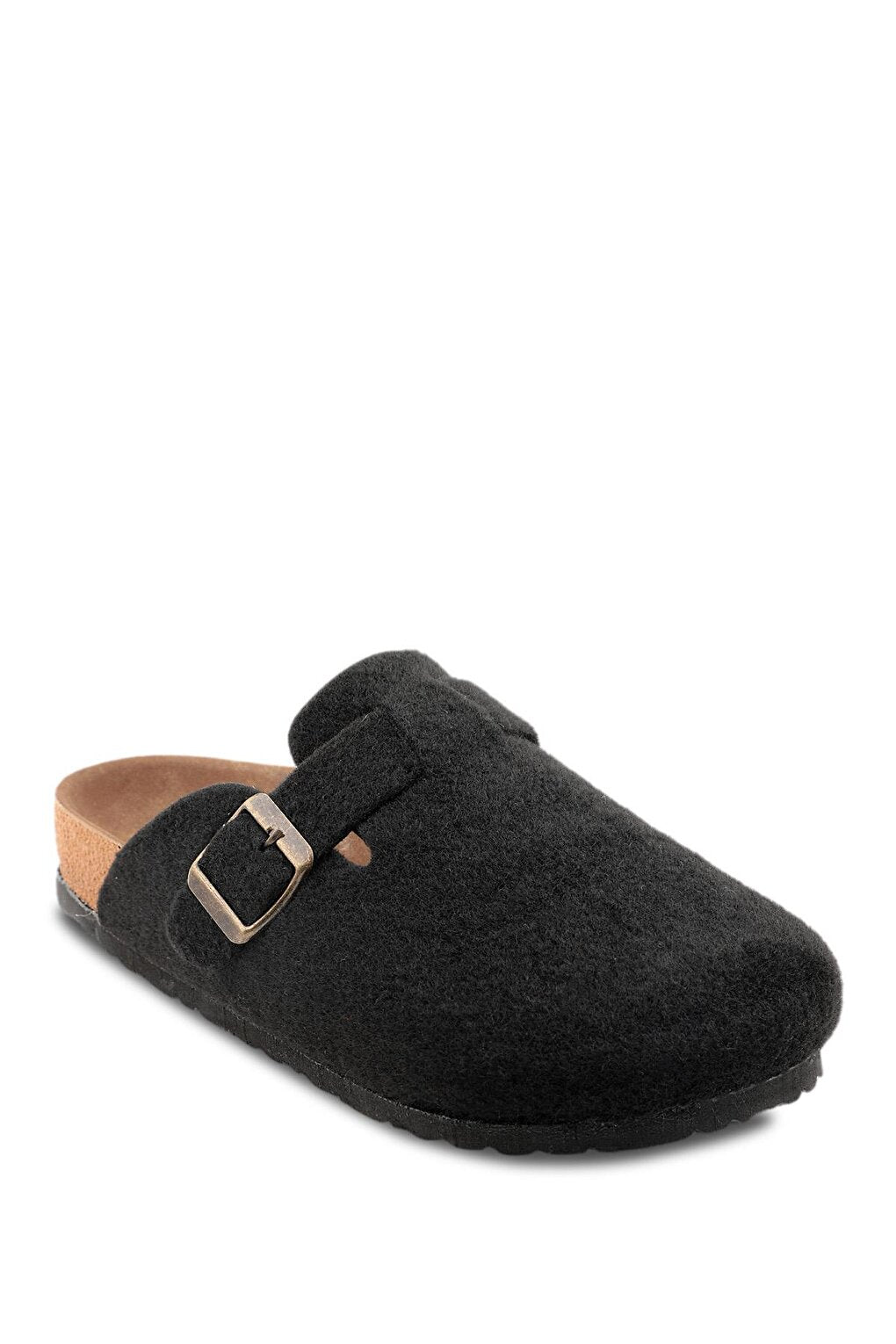 LEO Felt Men's Home Slippers Black