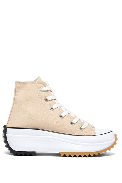 Children's Unisex Beige Comfortable Fit Long Sneaker