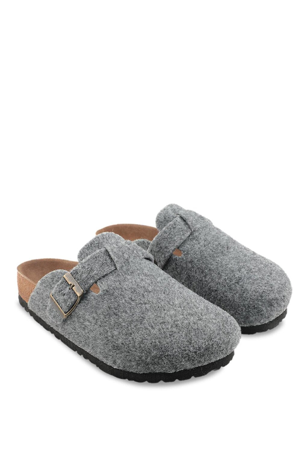 LEO Felt Men's Home Slippers Gray