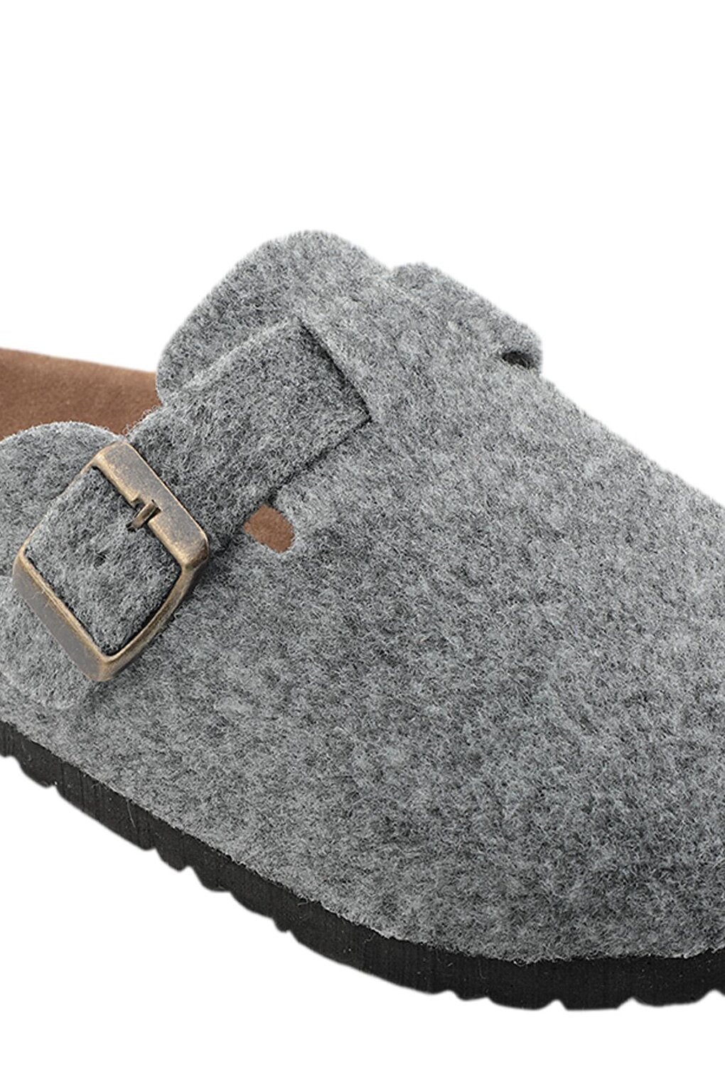 LEO Felt Men's Home Slippers Gray