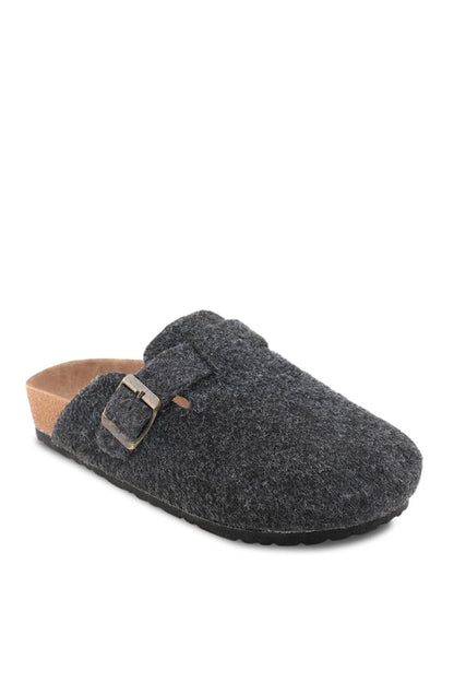 LEO Felt Men's Home Slippers Dark Gray