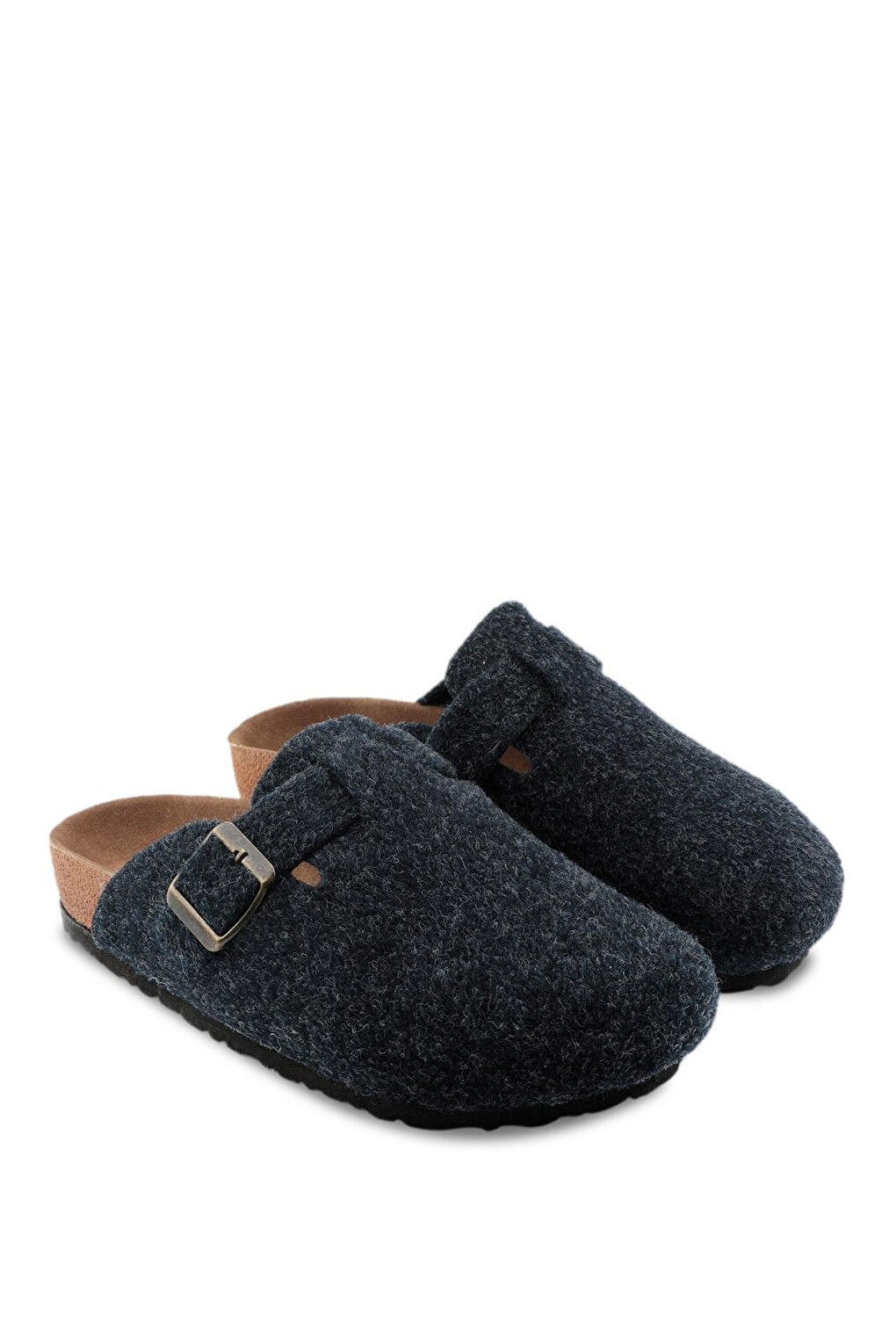 LEO Felt Men's Home Slippers Navy Blue