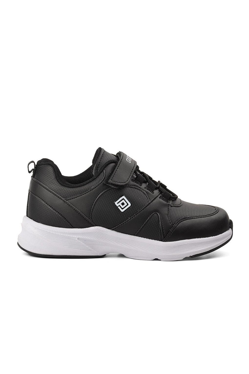 1380-F Black-White Children's Sports Shoes