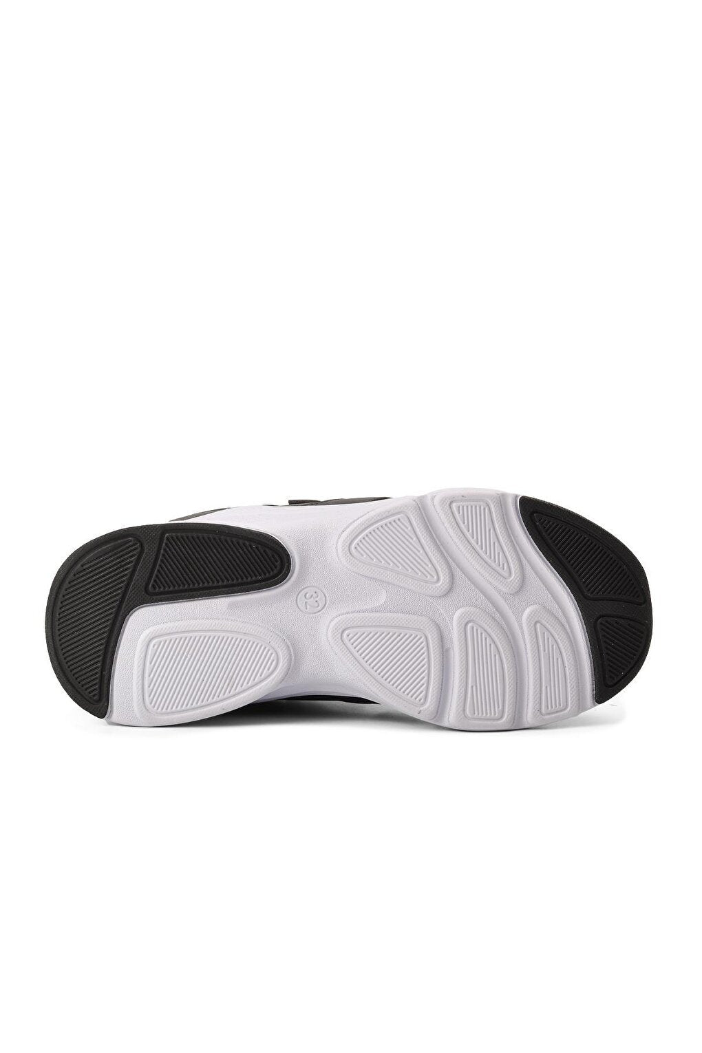 1380-F Black-White Children's Sports Shoes