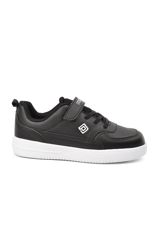 1302-F Black-White Children's Sports Shoes