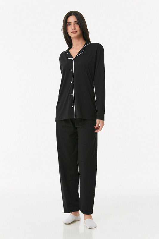 Basic Buttoned Pajama Set