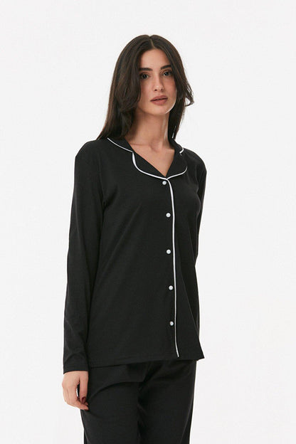 Basic Buttoned Pajama Set