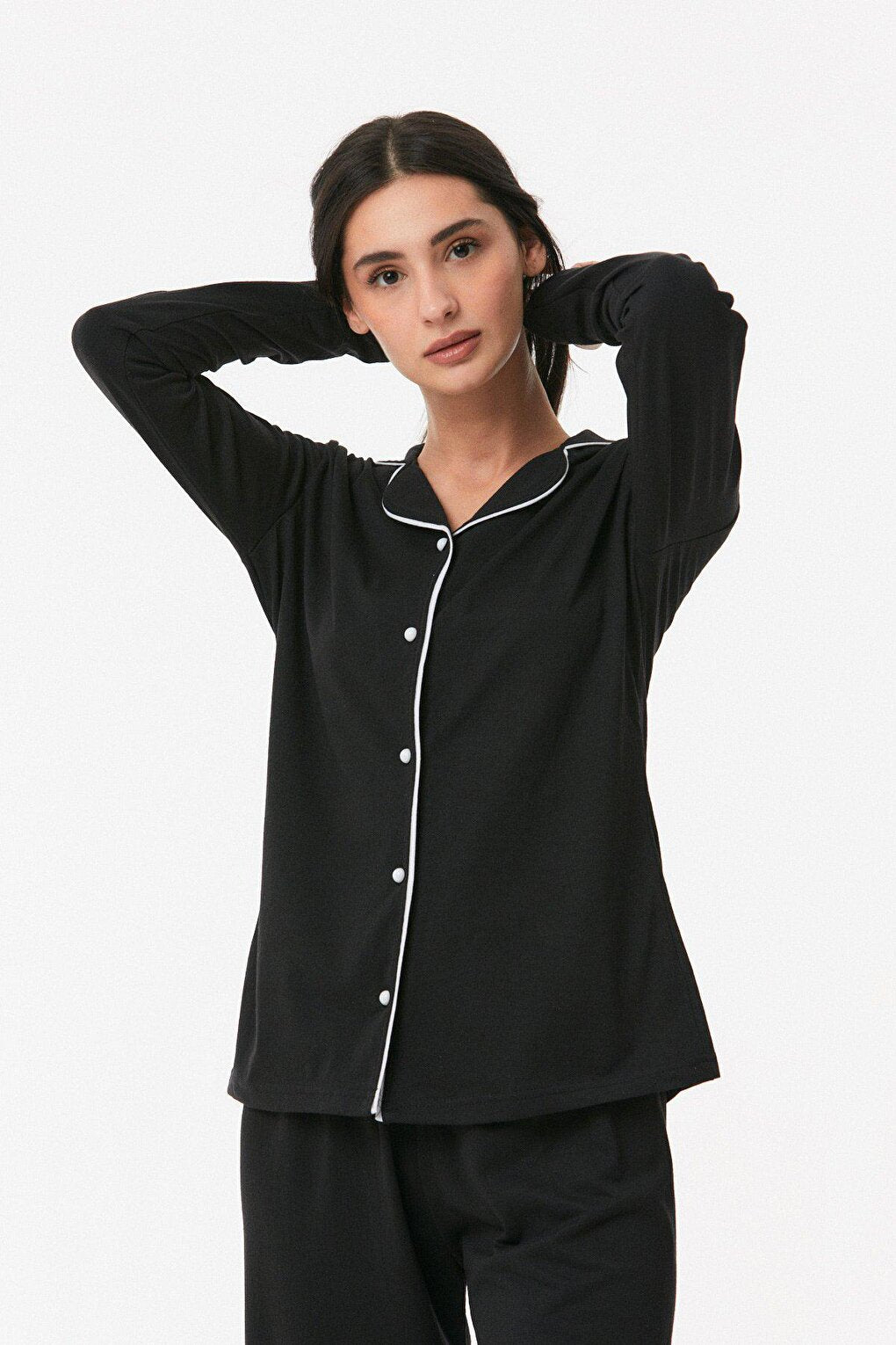 Basic Buttoned Pajama Set