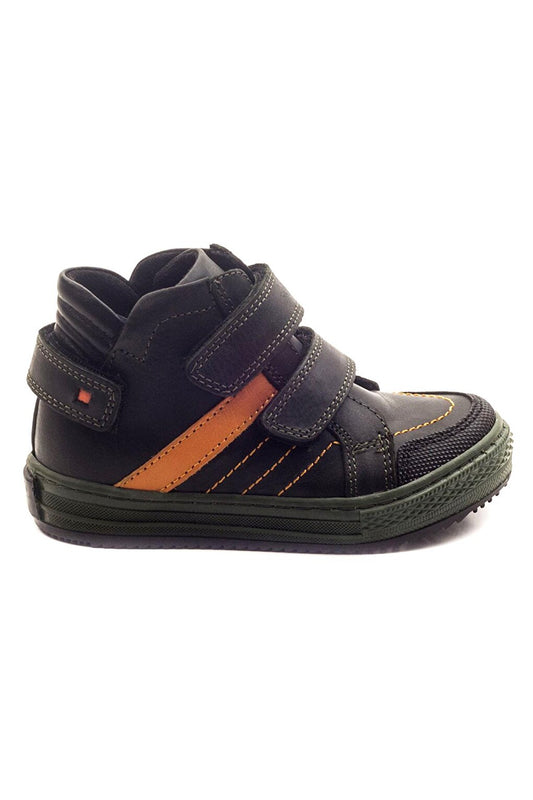 Boy's Green Leather healthy Supported Children's Boots