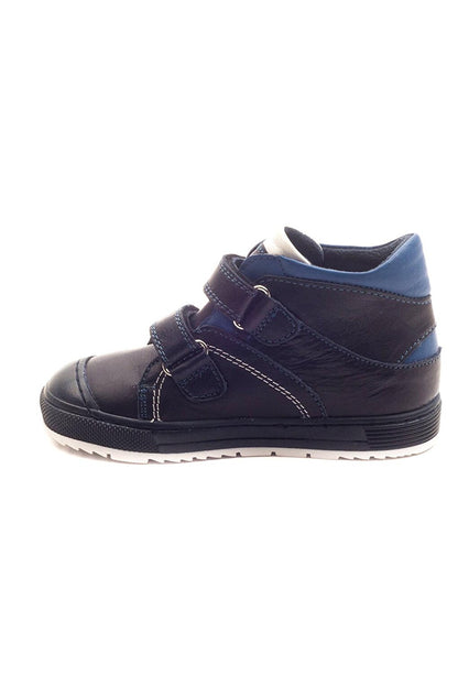 Boy's Navy Blue Leather healthy Supported Children's Boots