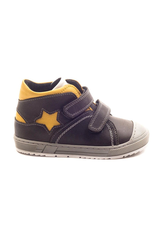 Boy's Gray Leather healthy Supported Children's Boots