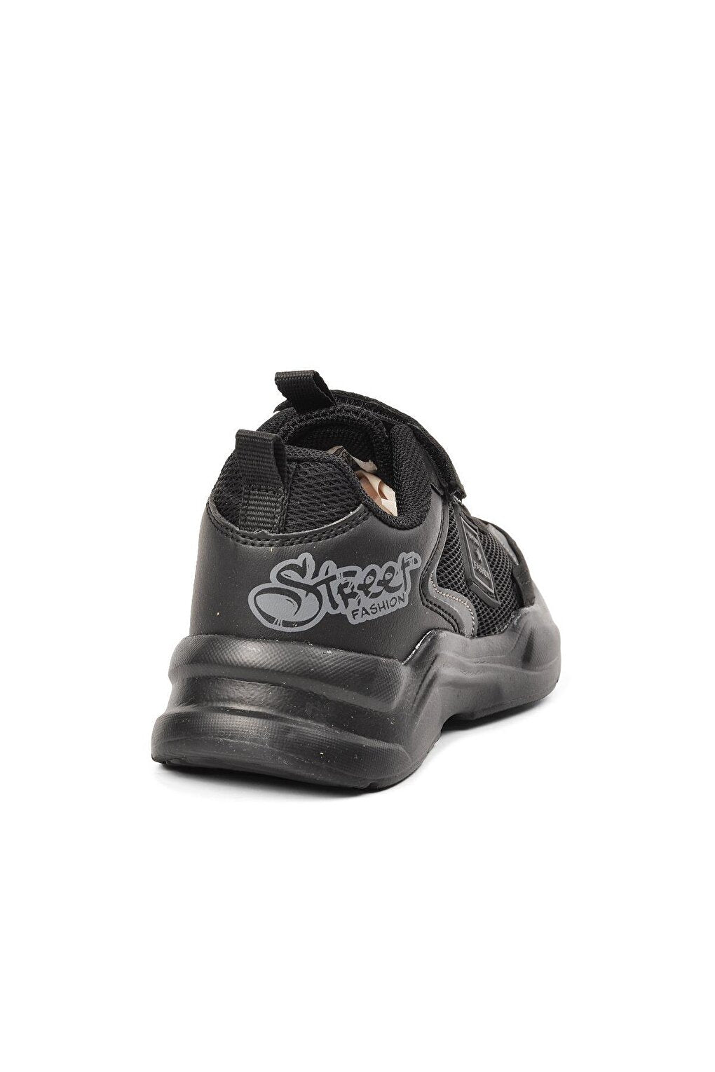 935-P Black-Smoked Mesh Children's Sports Shoes