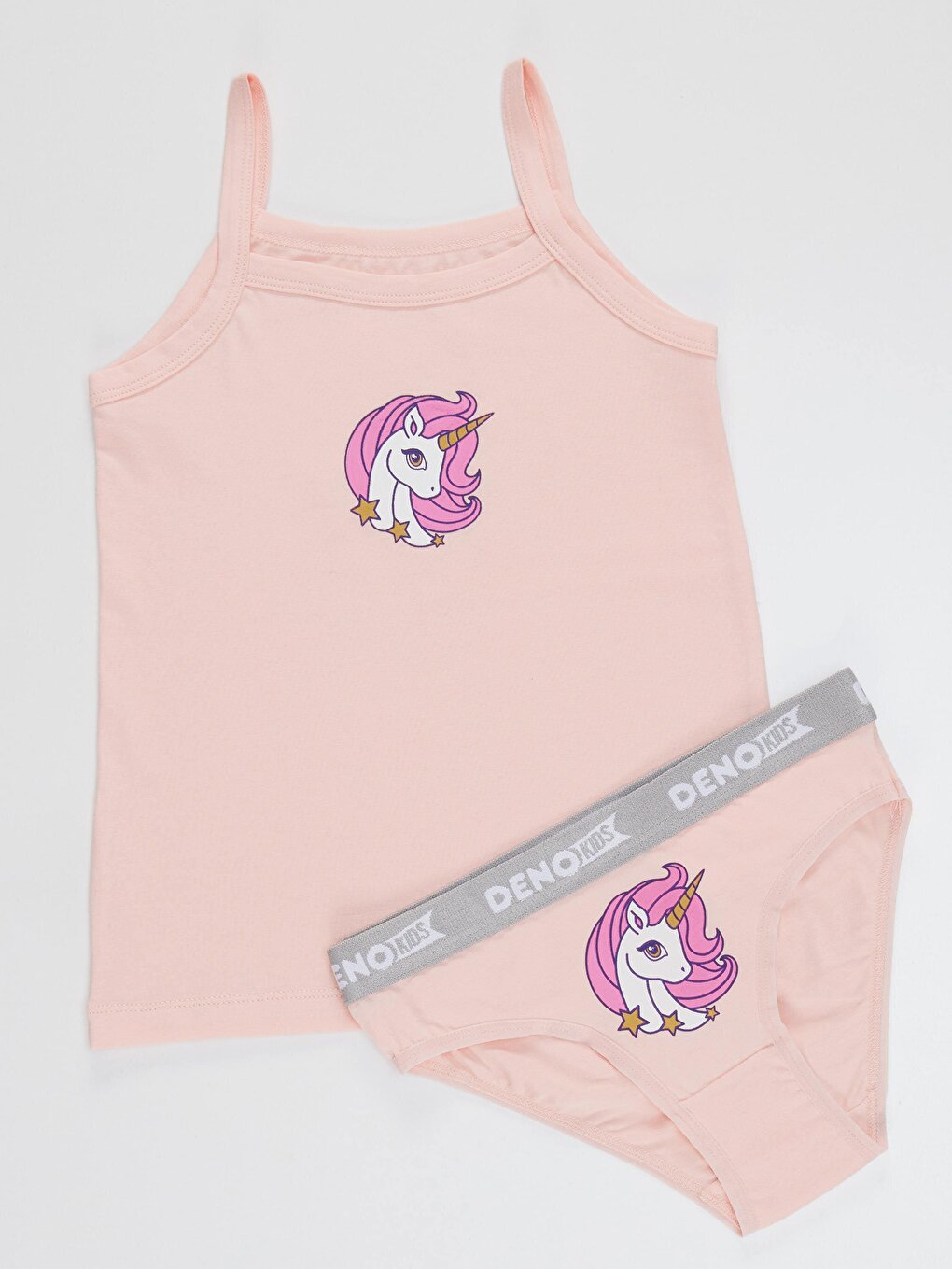 Unicorn Girl's Pink Athlete Panties Set