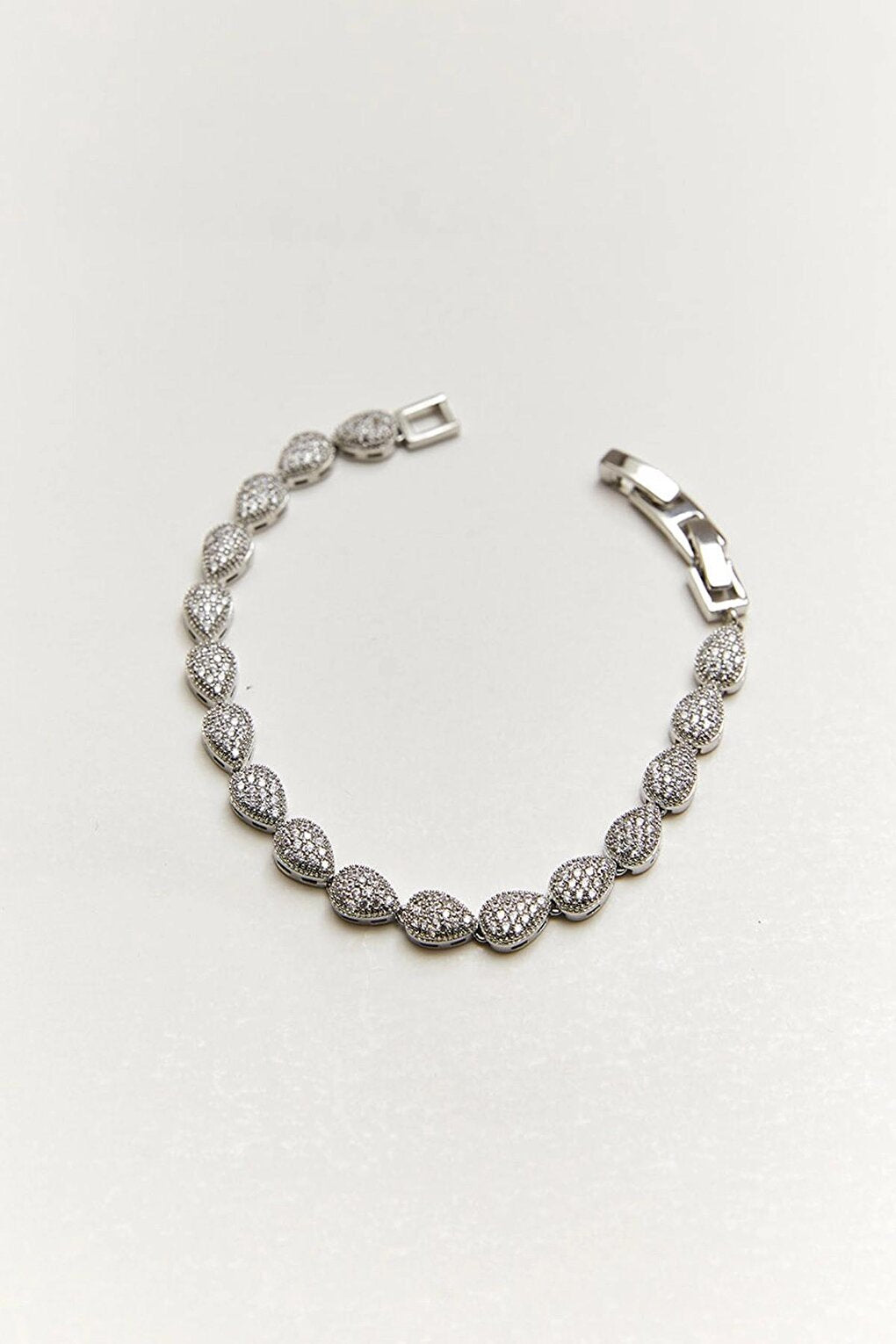 Women's Accessory Steel Drop Stone Bracelet