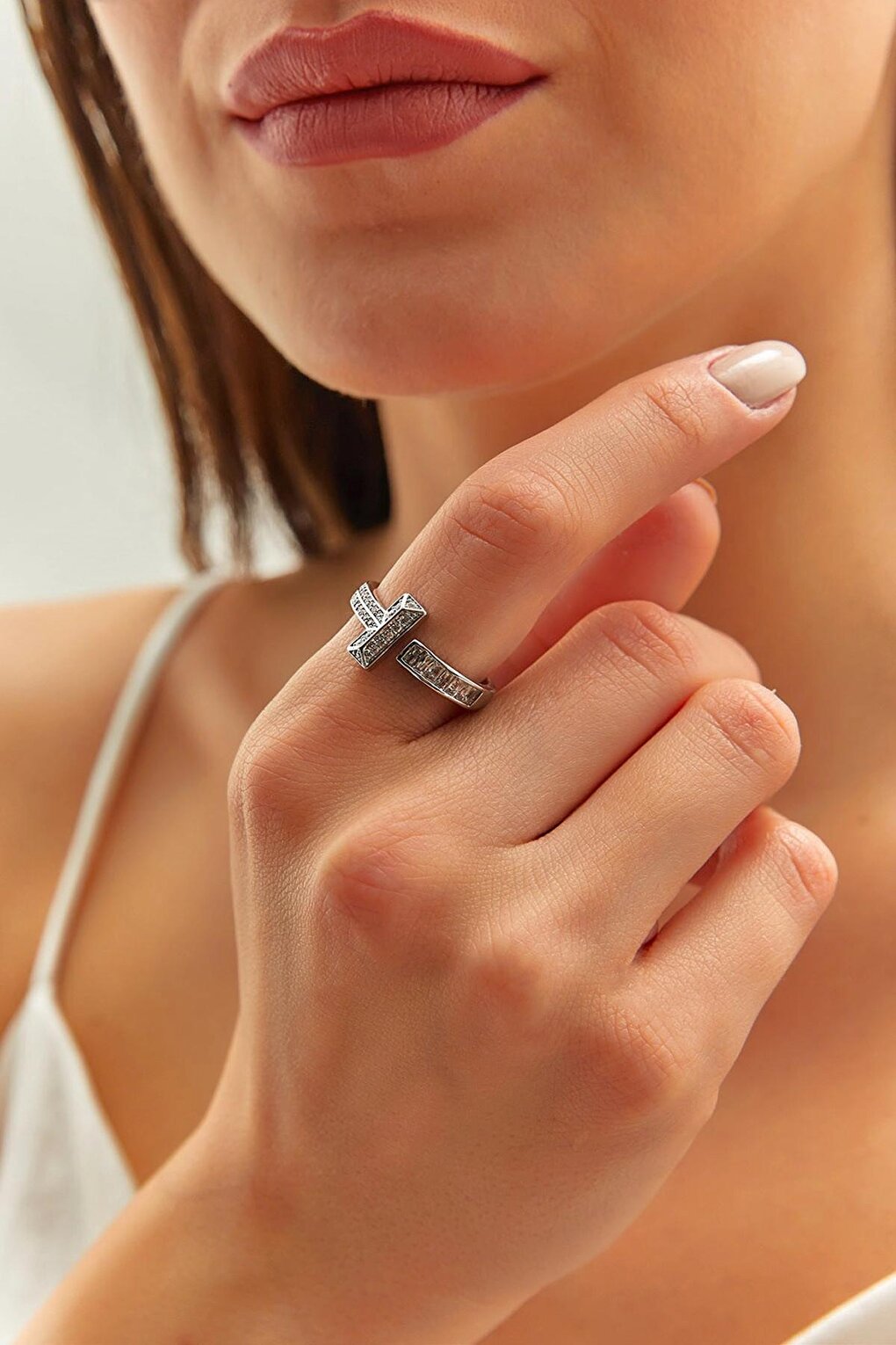 Women's Accessory Steel Brand Ring