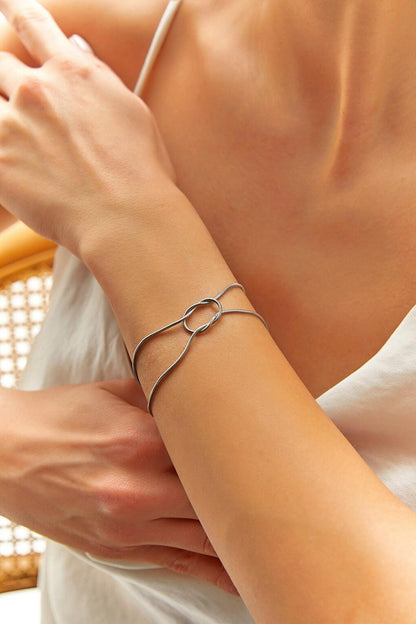 Women's Accessory Steel Knot Bracelet