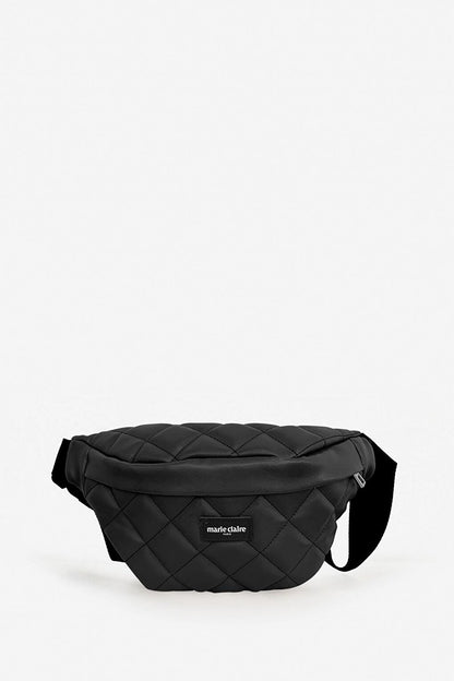 Black Women's Quilted Waist Bag Vita MC221105474