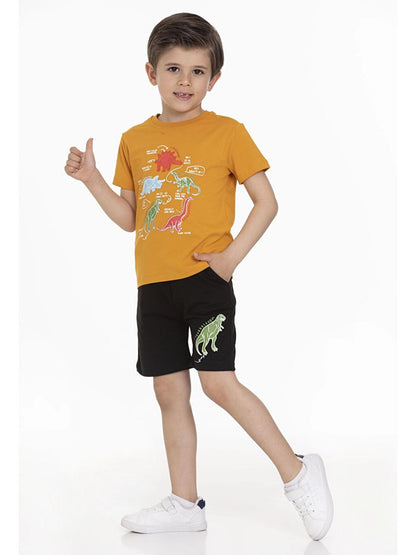 Dinosaur Printed Shorts Set 63202