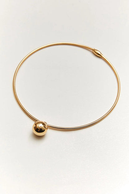 Women's Accessory Steel Ball Necklace