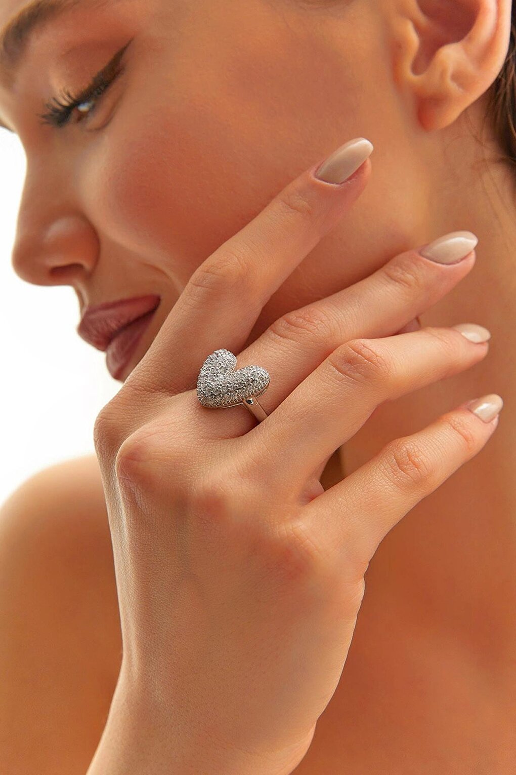 Women's Accessory Steel Heart Ring