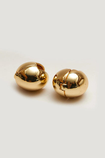 Women's Accessory Steel Ball Earrings