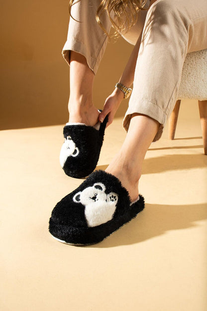 Cute Koalo Women's House Slippers with Fur Inside Silent Sole P01-14-23