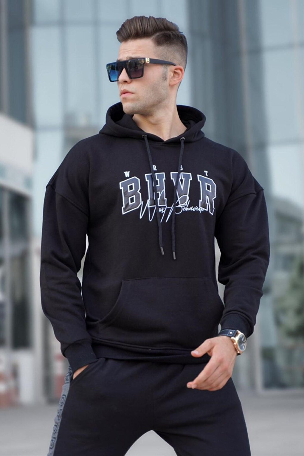 Black Men's Sweatshirt 5326