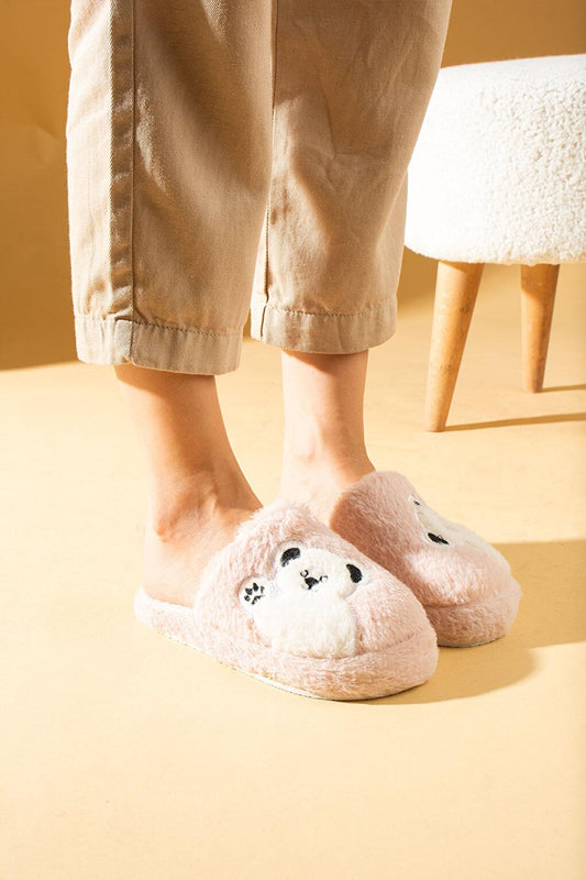 Cute Koalo Women's House Slippers with Fur Inside Silent Sole P01-14-23