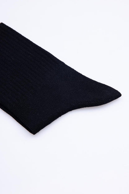 Unisex Striped Black College Tennis Socks