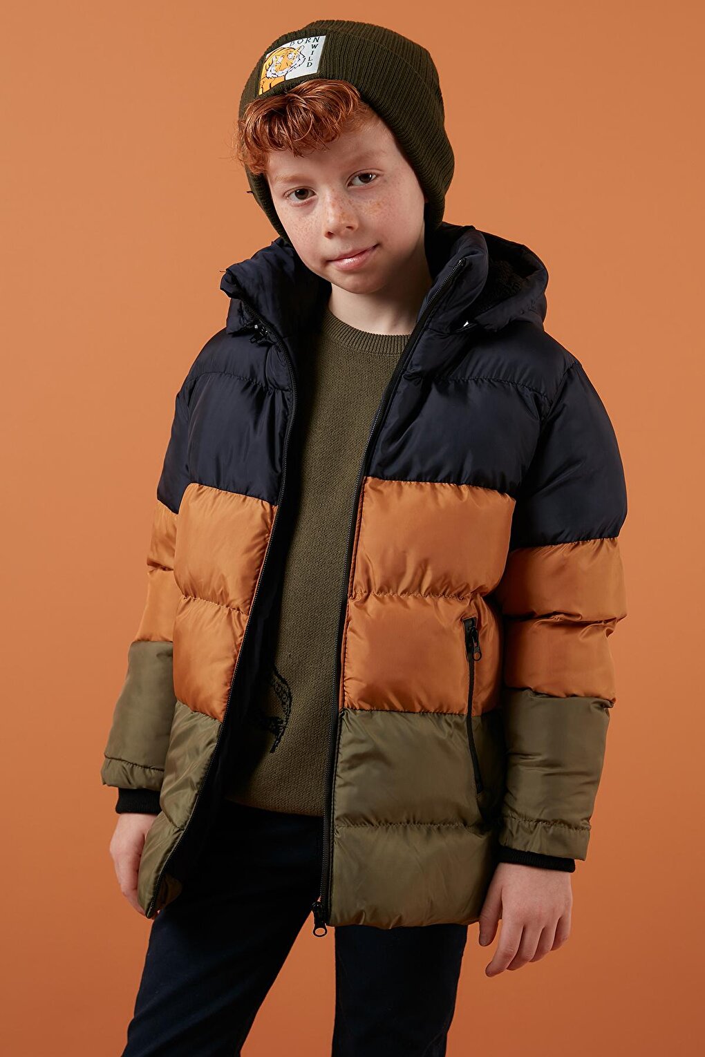 Removable Hooded Puffer Coat with Plush Lining 57611967