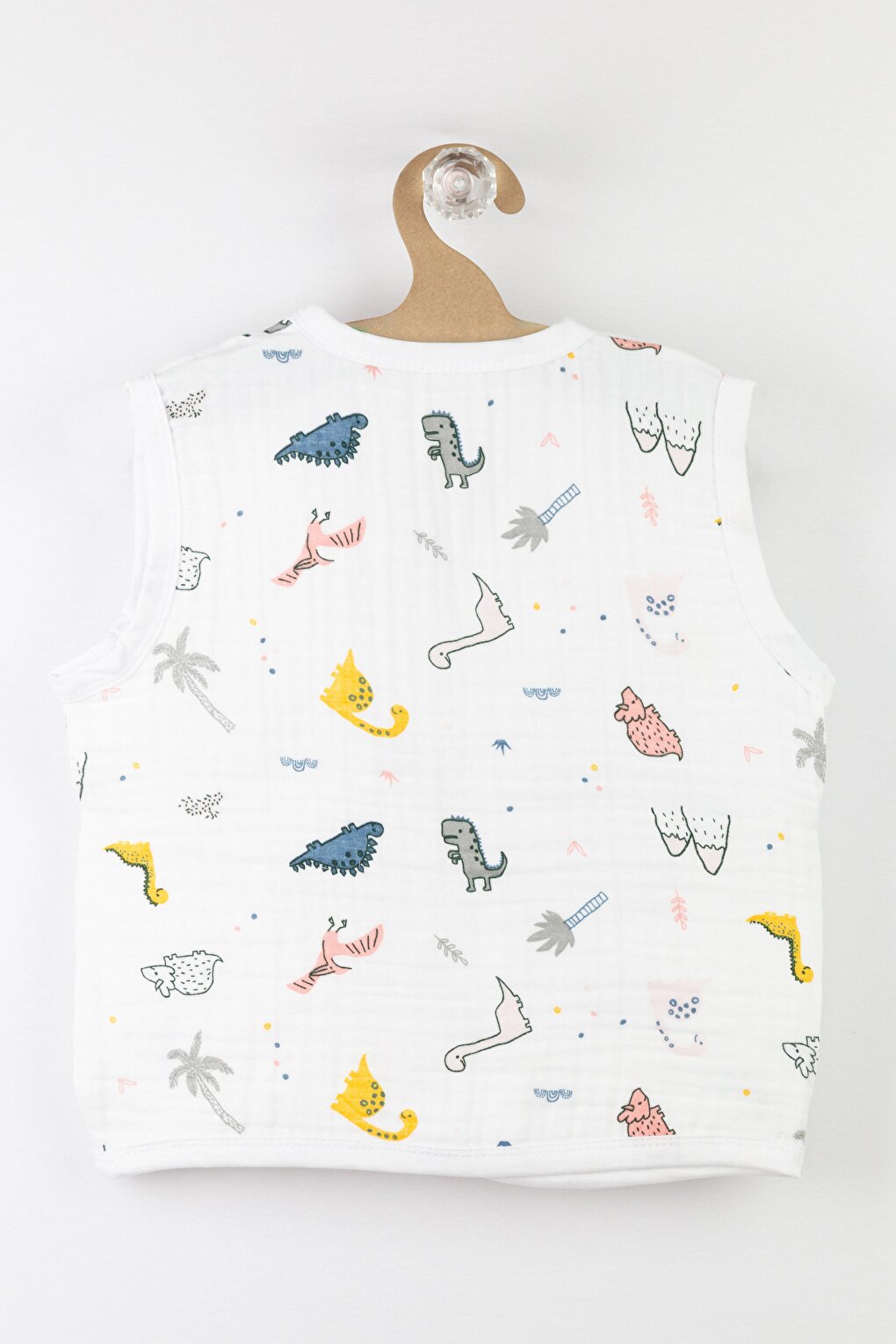 100% Cotton Snap Fastener Muslin Baby Vest