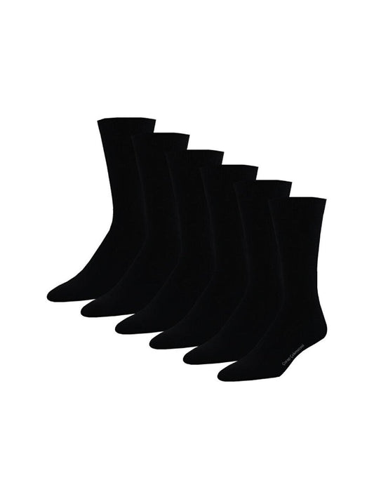 Men's Seamless Bamboo Socks Black 6-pack