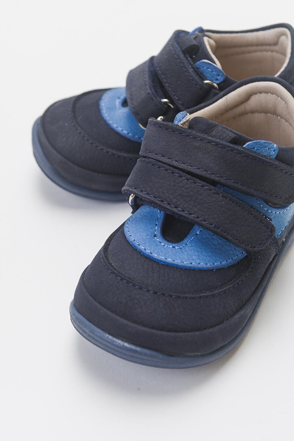 Boys' Navy Blue Genuine Leather Casual Children's Shoes