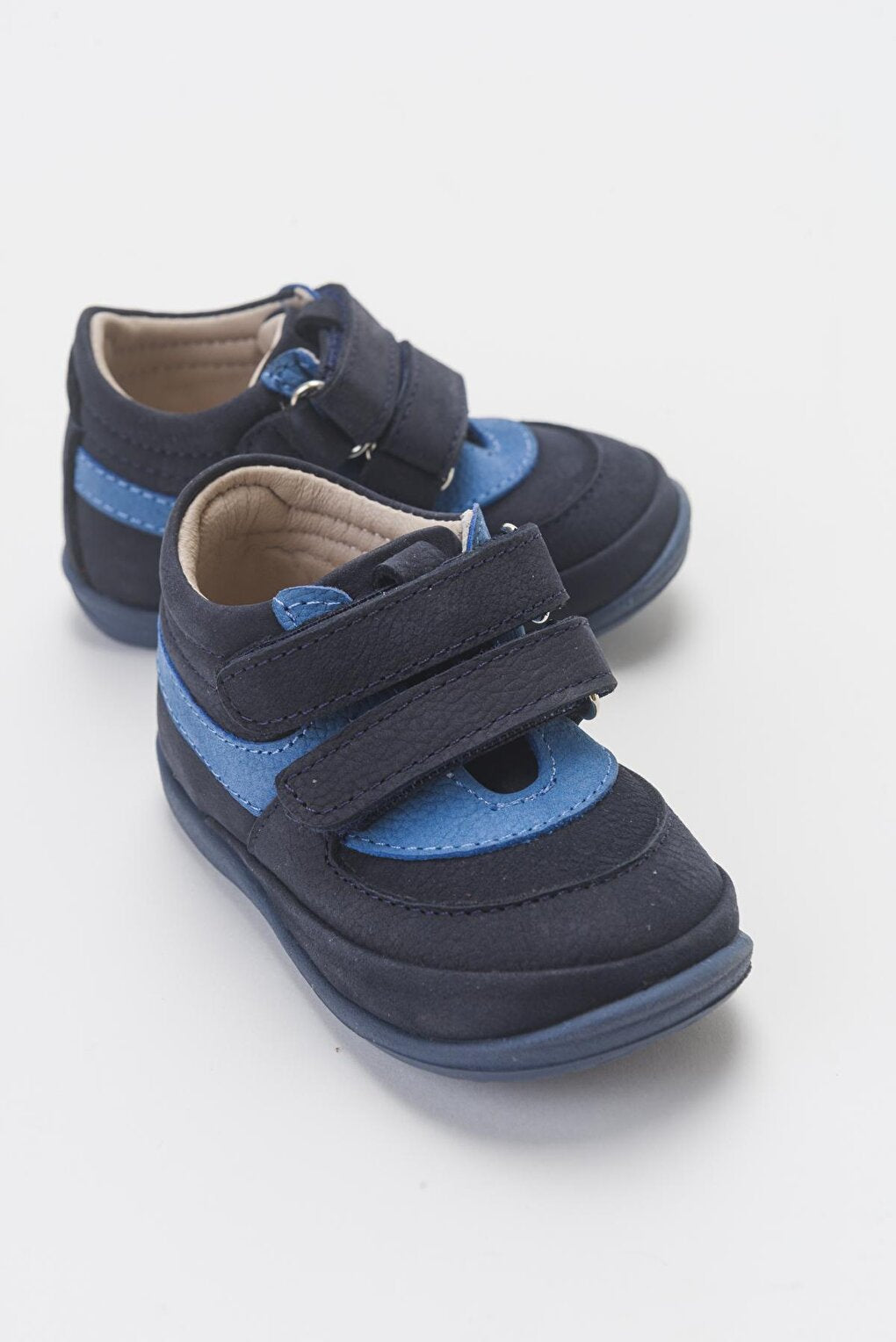 Boys' Navy Blue Genuine Leather Casual Children's Shoes