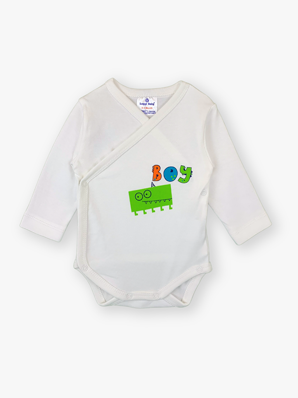 Envelope Collar Long Sleeve Baby Boy 2 Piece Set