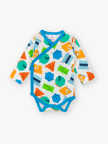 Envelope Collar Long Sleeve Baby Boy 2 Piece Set