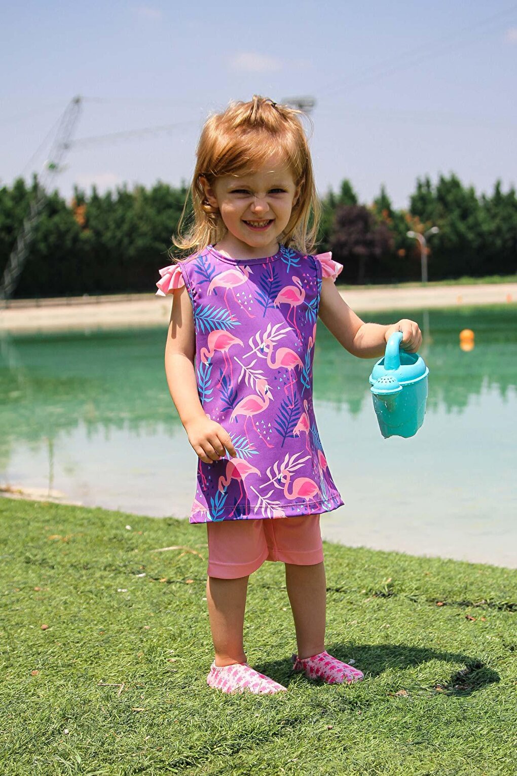 Pink Children's Swimsuit K2204