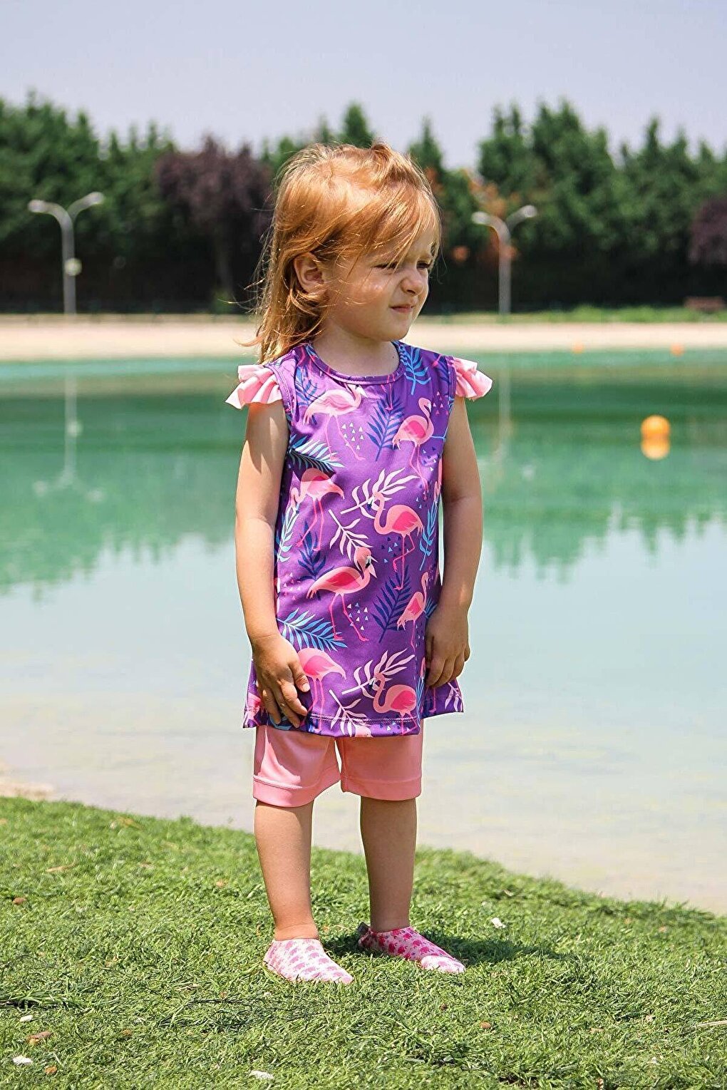 Pink Children's Swimsuit K2204