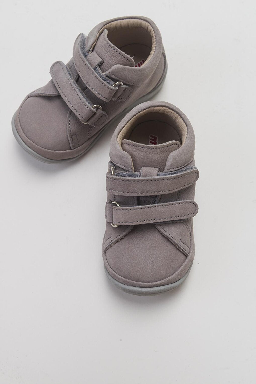 Boy's Gray Genuine Leather Casual Children's Shoes