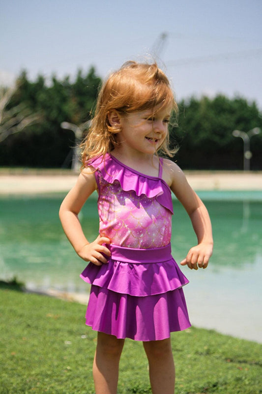 Purple Girl's Swimsuit K2207