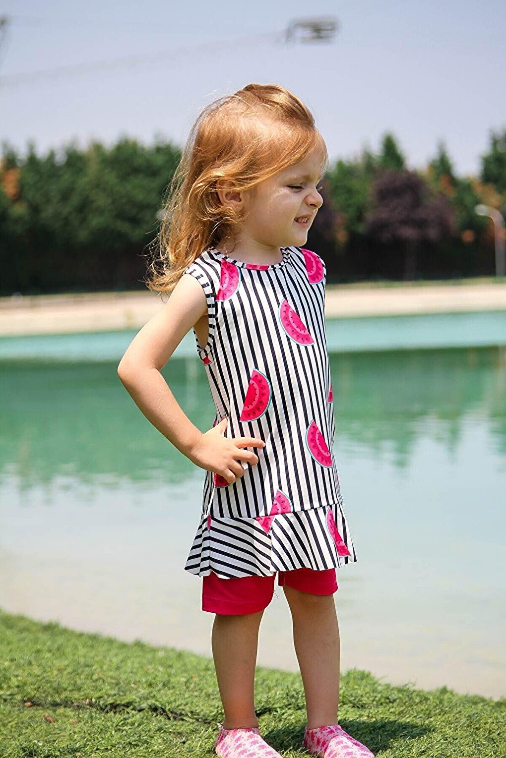 Fuchsia Girl's Swimsuit K2209