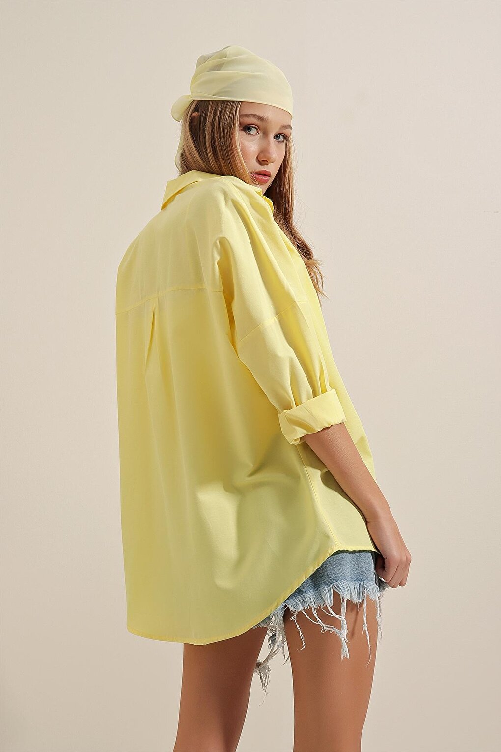 Oversize Long Basic Women's Shirt