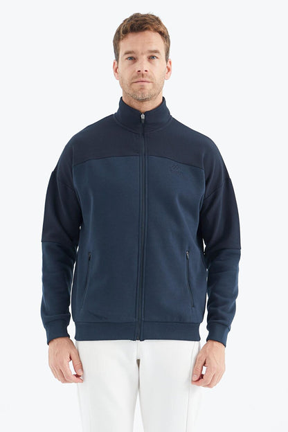 Indigo Zippered Men's Sweatshirt - 88314