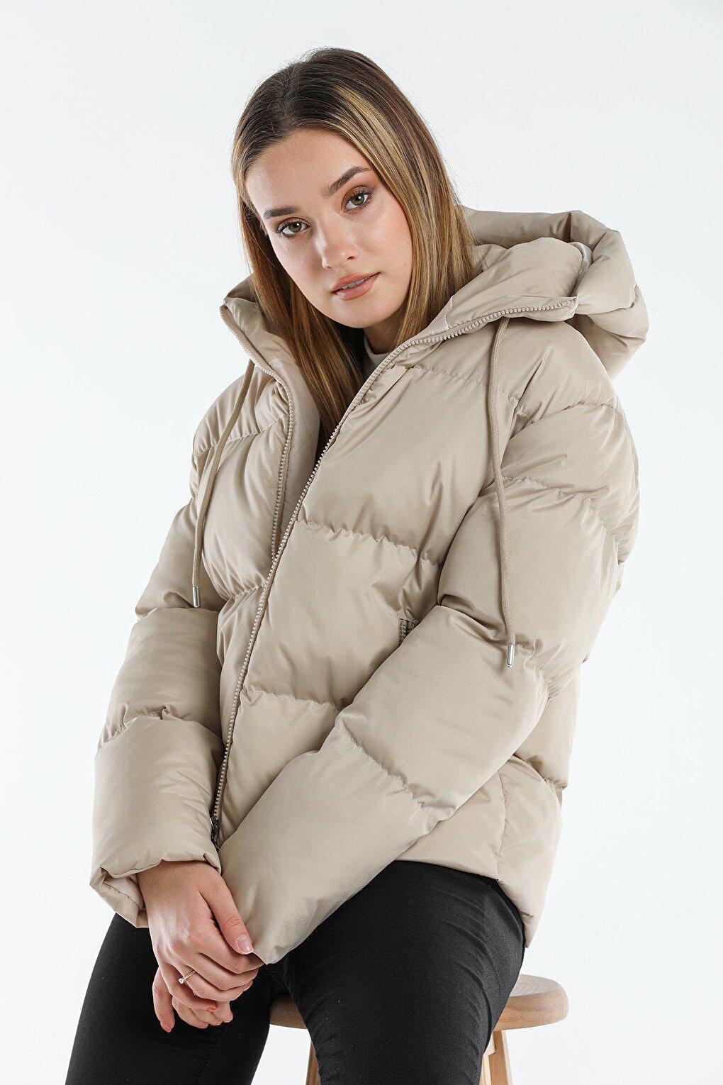 Hooded Puffer Jacket AC-Y50230LNW