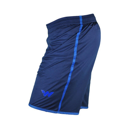 20202 Navy Blue-Sax Blue Polyester Men's Sports Shorts