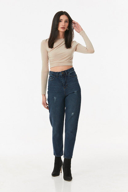 High Waist Mom Jean