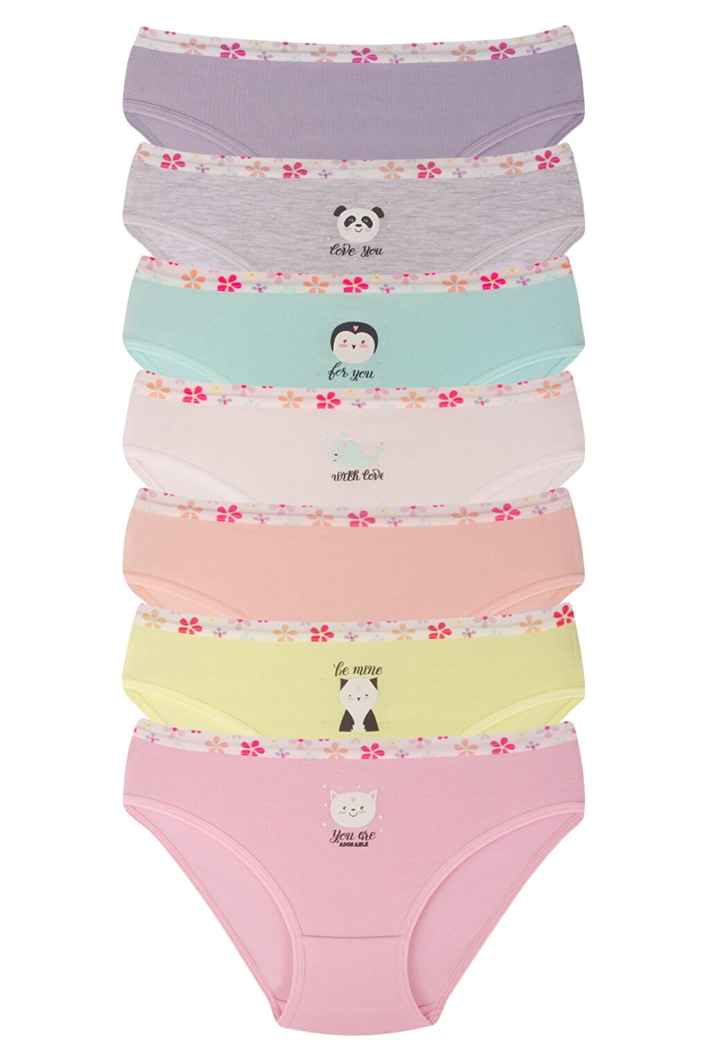 Girl's Cotton Panties 7 Pack